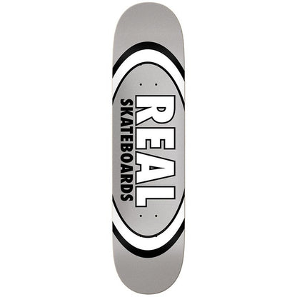 Real Team Classic Oval Silver Skateboard Deck 7.75"