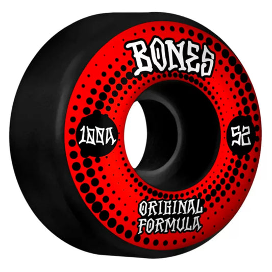 Bones 100s 15 Formula V4 Wide Black Wheels - 52mm