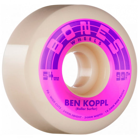 Rodas Bones Ben Koppl Rollersurfer Street Tech Formula™ (STF) V6 Wide-Cut 54mm 99A