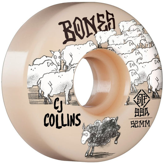 Rodas Bones CJ Collins Black Sheep Street Tech Formula™ (STF) V3 Slims 52mm 99A