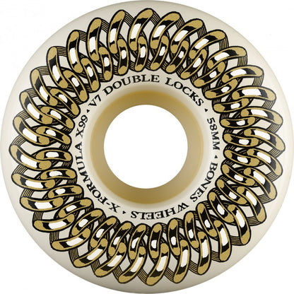 Bones Double Lock X-Formula™ (XF) V7 Double Locks Wheels - 58mm 99A