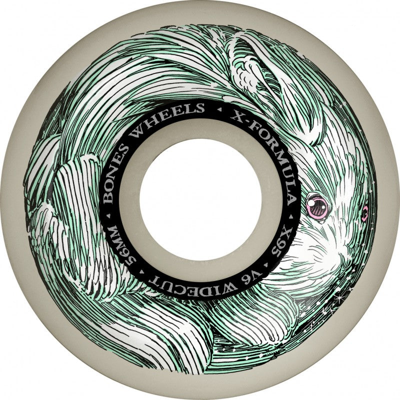 Bones Money Bunny X-Formula™ (XF) V6 Wide-Cut Wheels - 56mm 95A