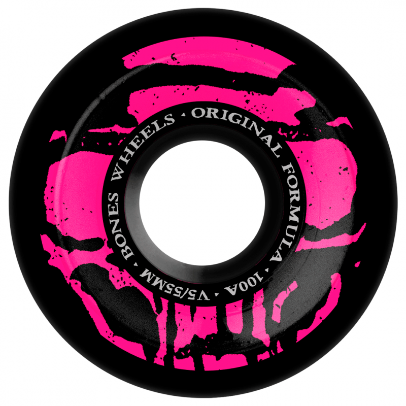 Rodas Bones OG Formula Mummy Skulls V5 Sidecut Black - 55mm 100A