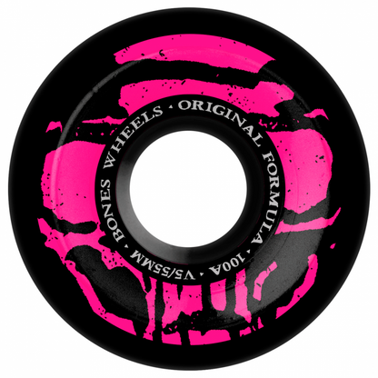 Rodas Bones OG Formula Mummy Skulls V5 Sidecut Black - 55mm 100A