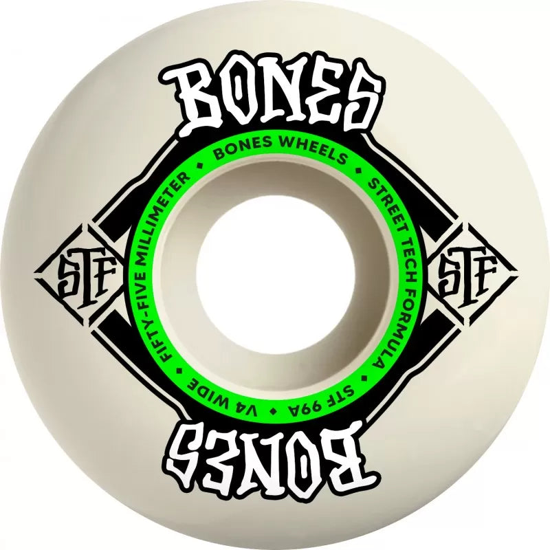 Rodas Bones STF Street Tech Formula™ (STF) V4 Wide - 55mm 99A