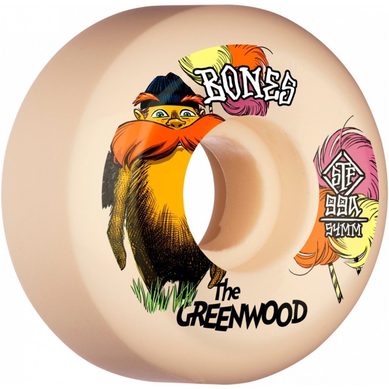 Bones The Greenwood Street Tech Formula™ (STF) V5 Sidecut Wheels 52mm 99A