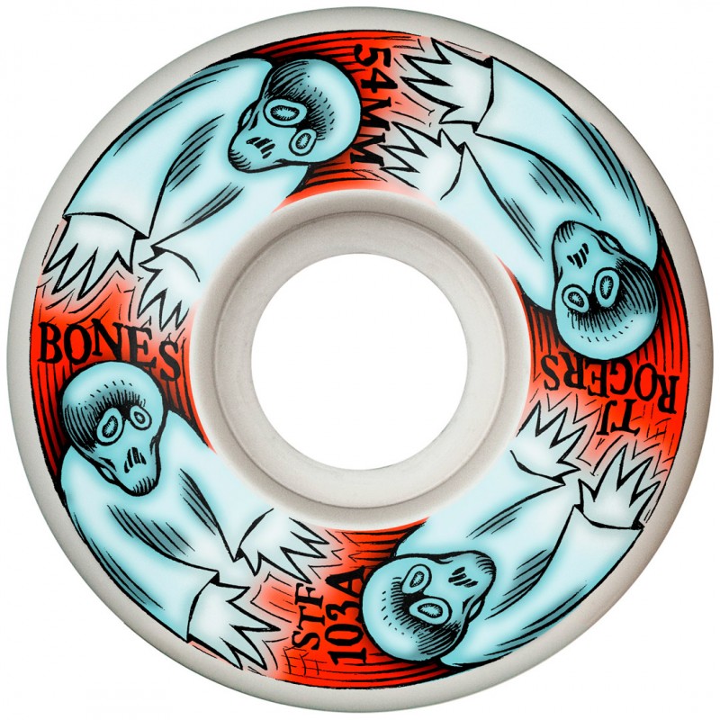 Rodas Bones TJ Rogers Whirling Specters Street Tech Formula™ (STF) V3 Slim - 54mm 103A