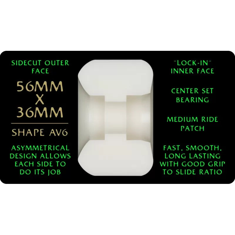 Rodas Powell Peralta Dragon Formula™ (DF) Nano Rats AV6 - 56mm x 36mm 88A