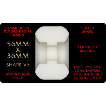 Powell Peralta Dragon Formula™ (DF) V6 Wheels - 56mm x 36mm 93A