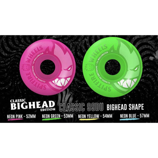 Rodas Spitfire Bighead Neon Green Classics 53mm 99DU