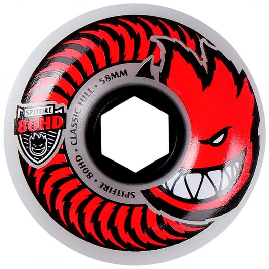 Rodas de Skate Spitfire Classic Full Chargers Clear 58mm 80HD