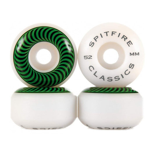 Rodas Spitfire Classic White/Green 52mm 99a