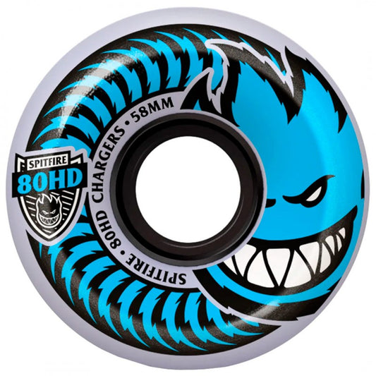 Rodas de Skate Spitfire Conical Full Chargers Clear 58mm 80HD