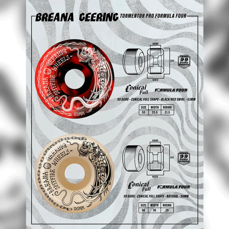 Rodas Spitfire Formula Four Breana Geering Conical Full - 56mm 99DU