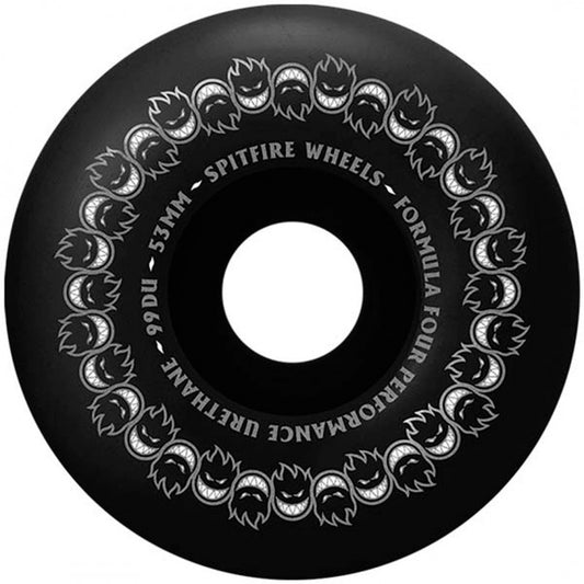 Spitfire Formula Four Classic Full Repeaters Black Wheels - 53mm 99Du