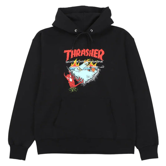 Thrasher Neckface 500 Hoodie Sweatshirt Black