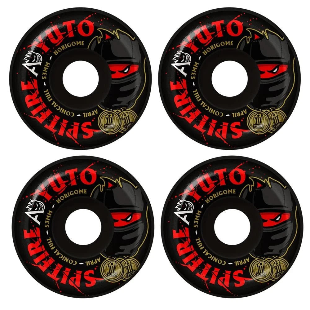 Spitfire x April Yuto Conical Full Wheels 53mm 99A Black
