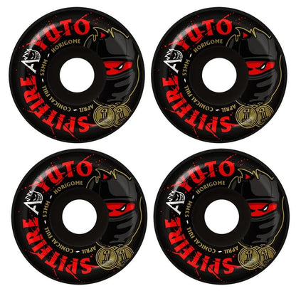 Spitfire x April Yuto Conical Full Wheels 53mm 99A Black