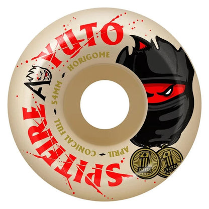 Spitfire x April Yuto Conical Full Wheels 54mm 99A Natural