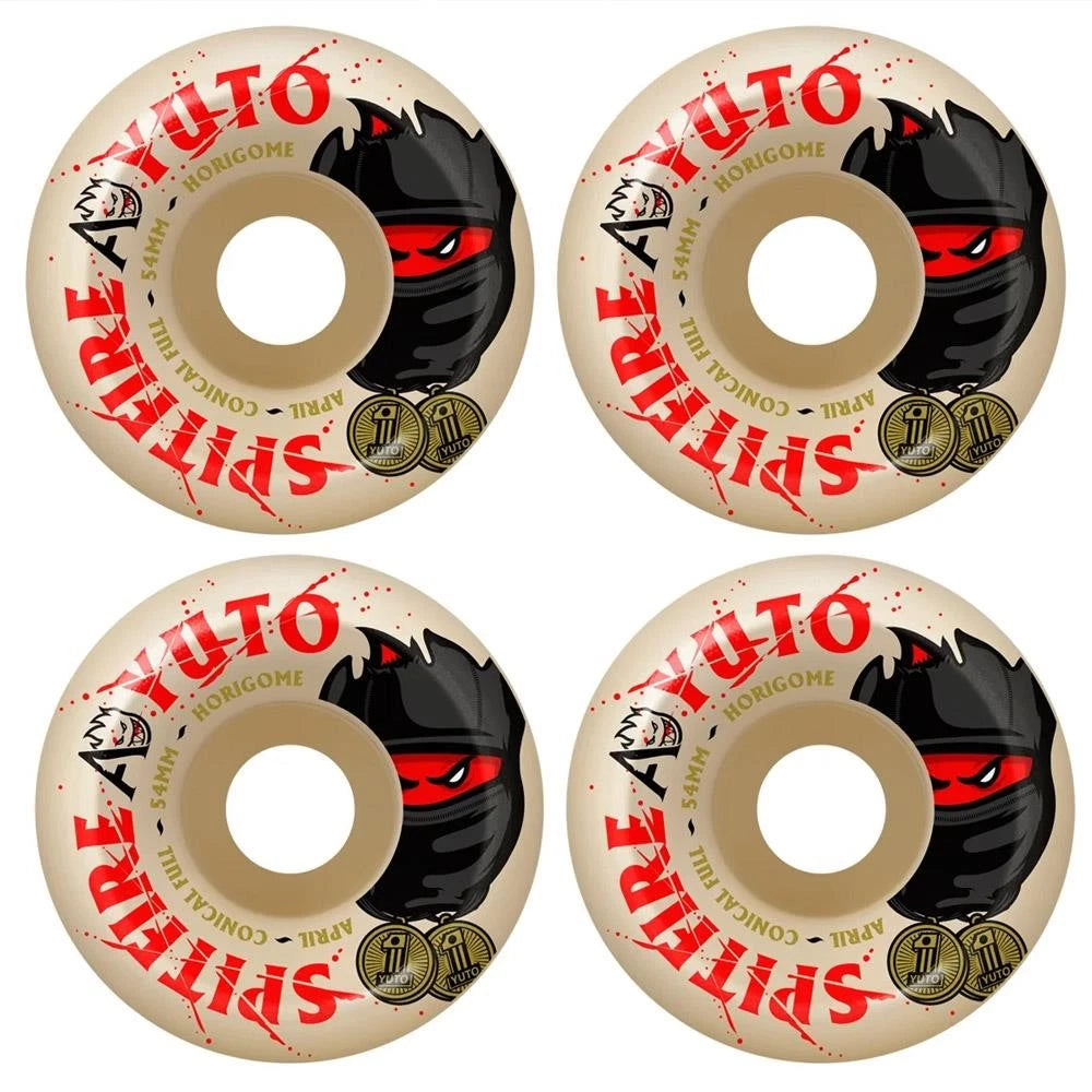 Spitfire x April Yuto Conical Full Wheels 54mm 99A Natural