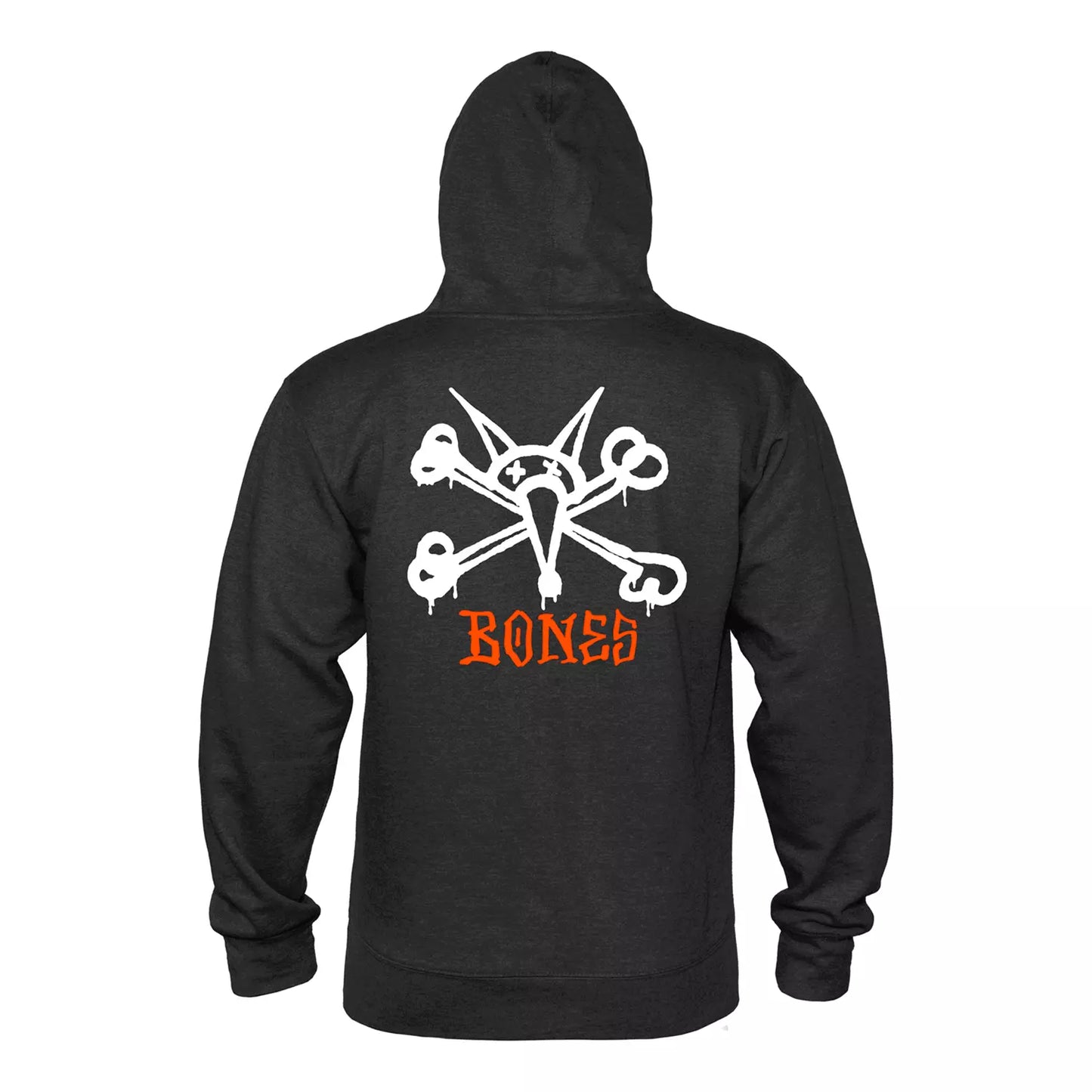 Sweat Hood Powell Peralta Rat Bones - Charcoal Heather Red