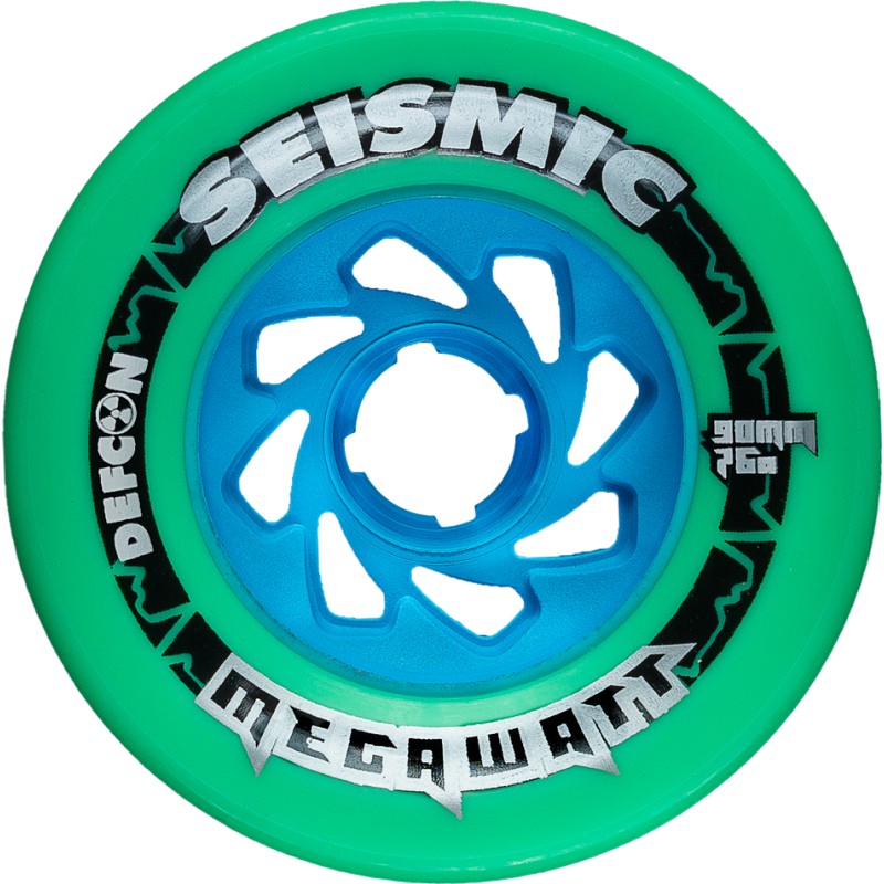 Seismic Megawatt Mint Longboard Wheels 90mm 76A