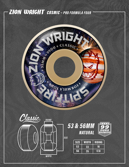 Rodas Spitfire Formula Four Zion Wright Cosmic Classic 53mm 99DU