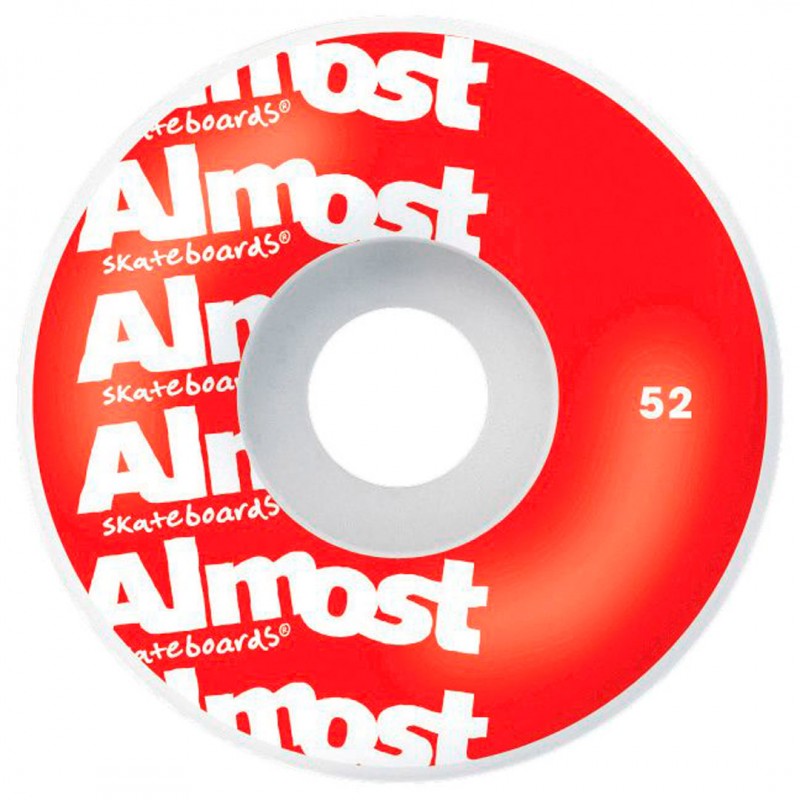 Almost Side Stripe White Skateboard Complete 7.75"