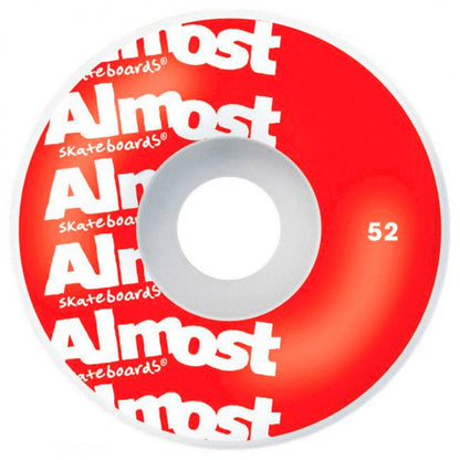 Almost Side Stripe White Skateboard Complete 7.75"