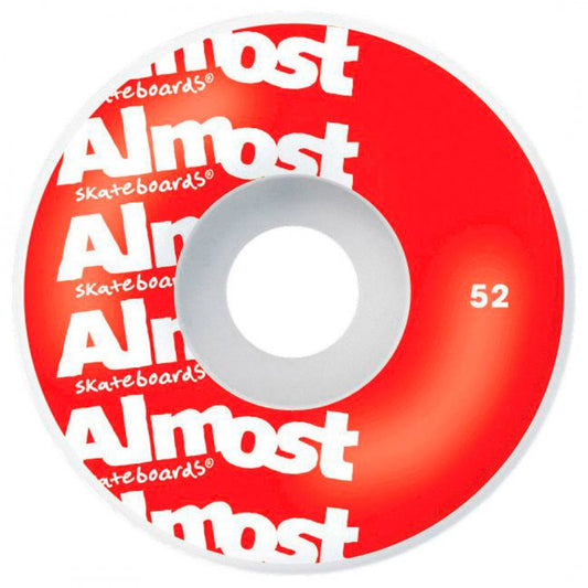 Almost Side Stripe White Skateboard Complete 7.75"