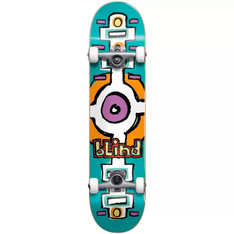 Blind Round Space Teal Youth Soft Top Complete Skateboard - 6.75" (Micro)