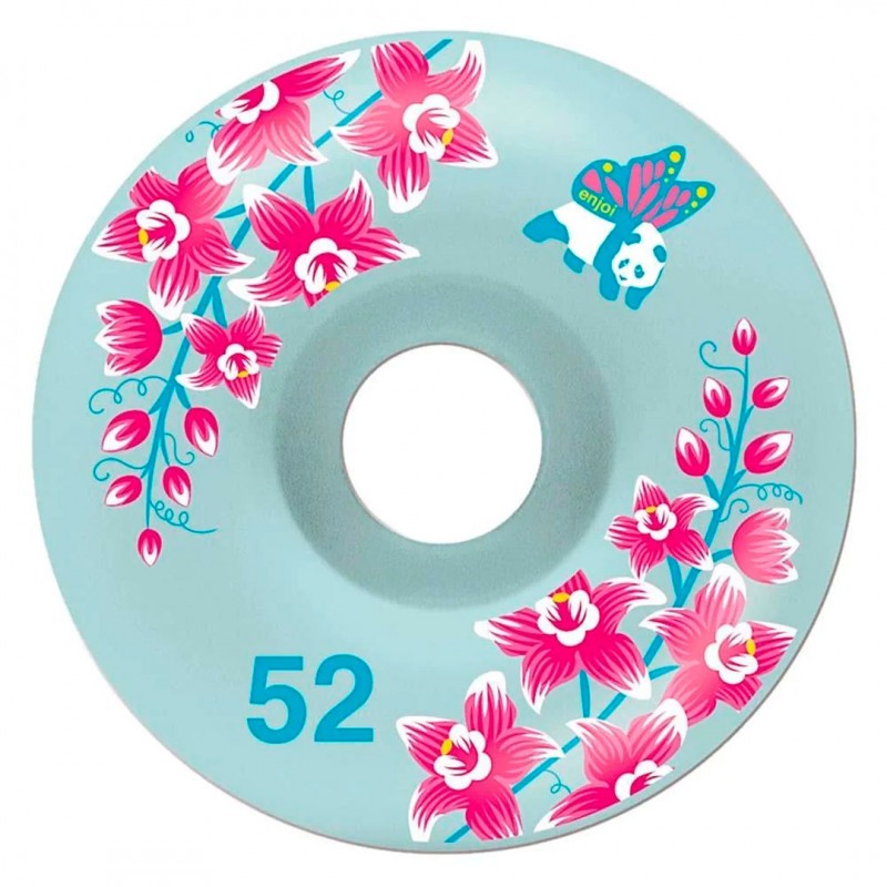 Enjoi Flowers Resin Premium Black Complete Skateboard 8.0"