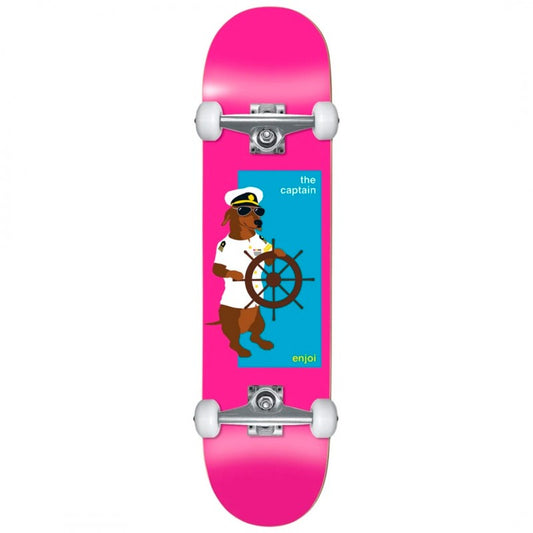 Enjoi The Captain Pink Youth Complete Skateboard 7.25"