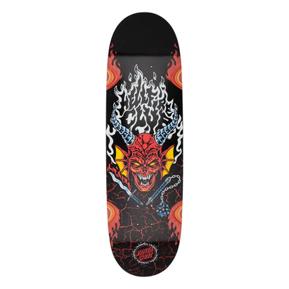 Santa Cruz Stranger Things Hellfire Club Flames Skateboard Deck 9.0"
