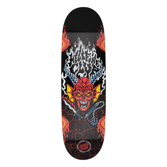 Santa Cruz Stranger Things Hellfire Club Flames Skateboard Deck 9.0 "