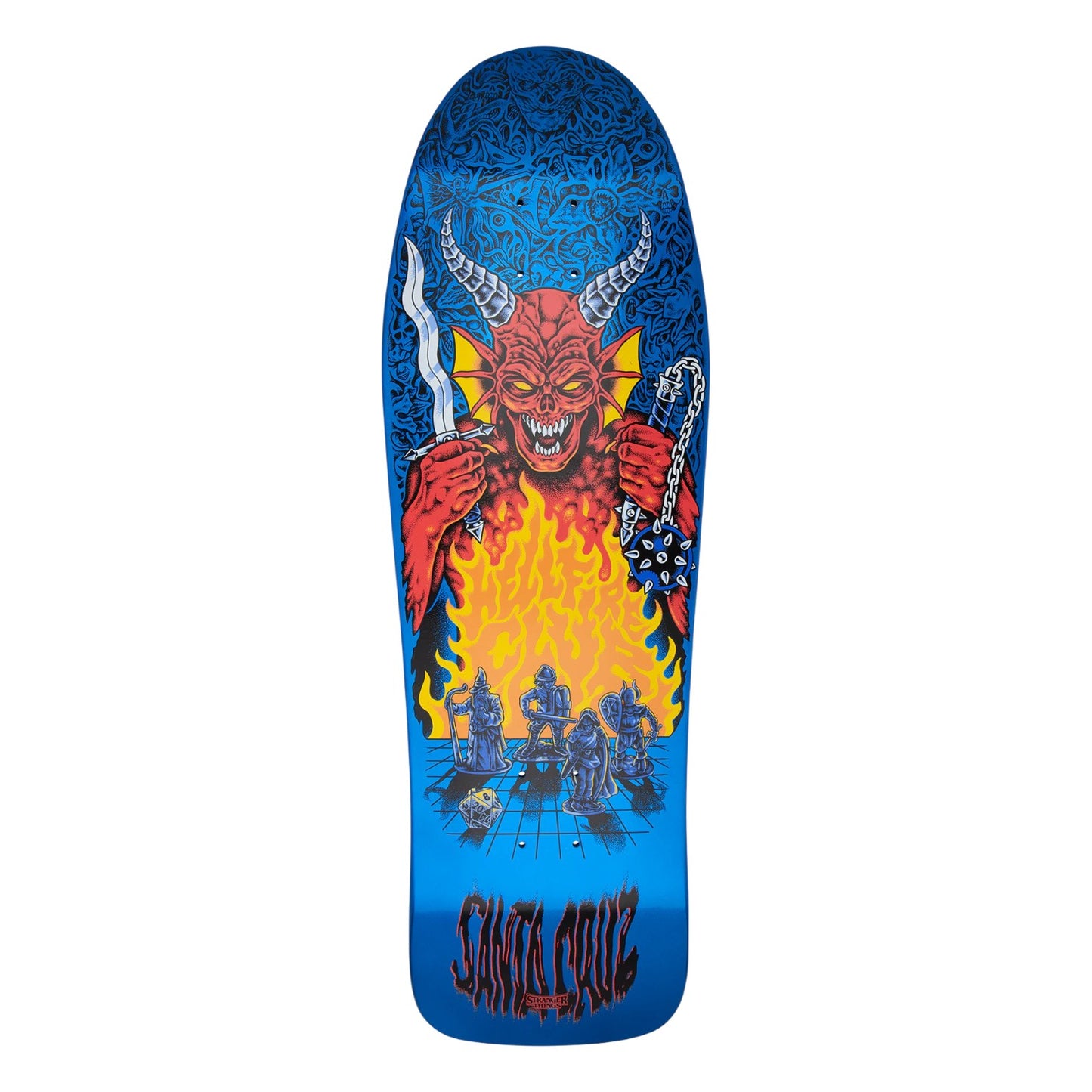 Santa Cruz Stranger Things Knox Hellfire Pit Skateboard Deck 10.07"