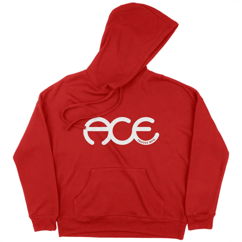 Ace Rings Hoodie Sweatshirt - Brick Red