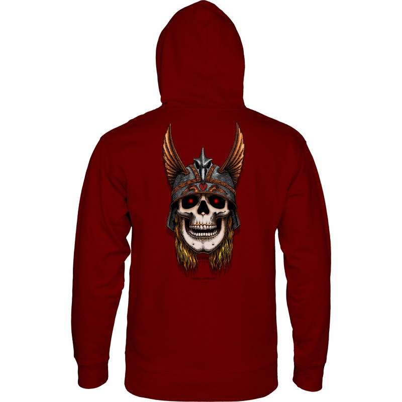 Sweat Hood Powell Peralta Andy Anderson Skull - Maroon