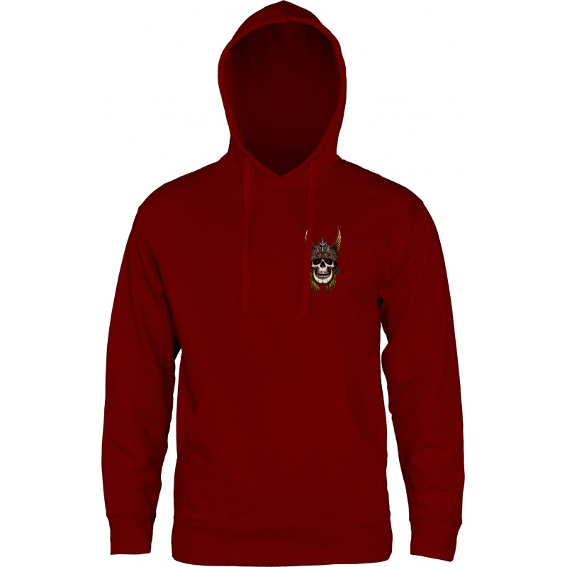 Sweat Hood Powell Peralta Andy Anderson Skull - Maroon