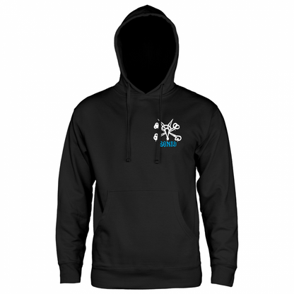 Powell Peralta Rat Bones Blue Hooded Sweatshirt Black