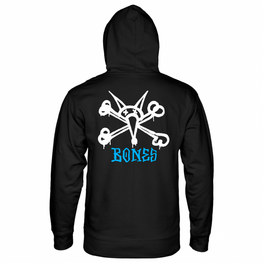 Powell Peralta Rat Bones Blue Hooded Sweatshirt Black