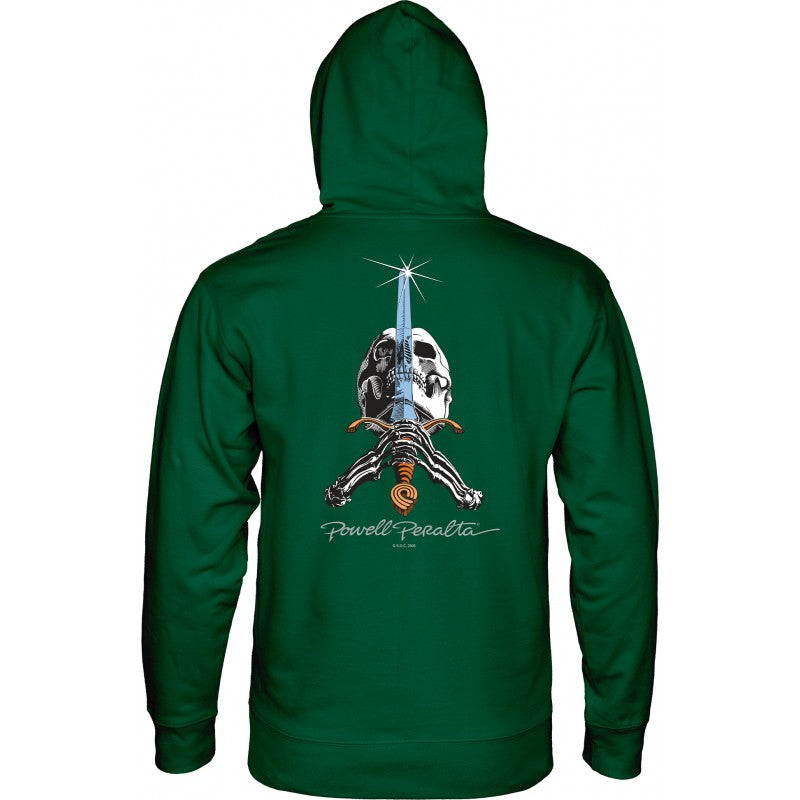 Sweat Hood Powell Peralta Skull & Sword - Alpine Green