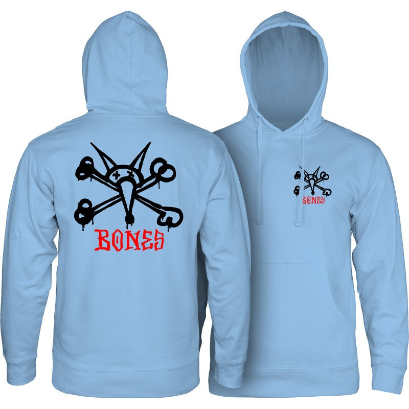 Sweat Hood Powell Peralta Rat Bones - Aqua Blue
