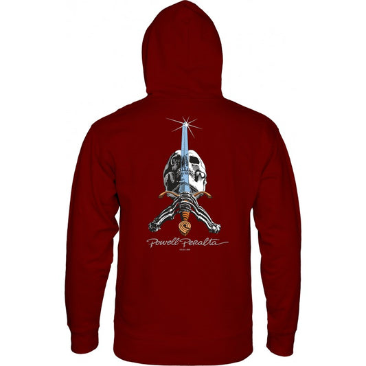 Sweat Hood Powell Peralta Skull & Sword - Maroon