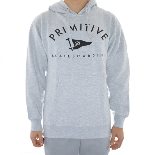 Sweat Hood Primitive Core Logo 2 Gray Heather
