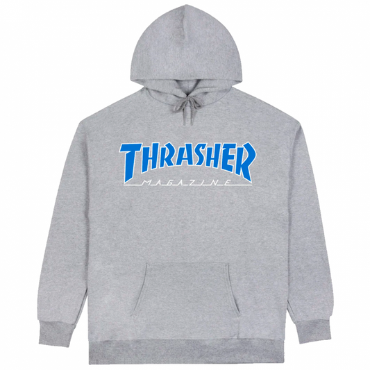 Thrasher Sketch Hoodie - Gray Blue