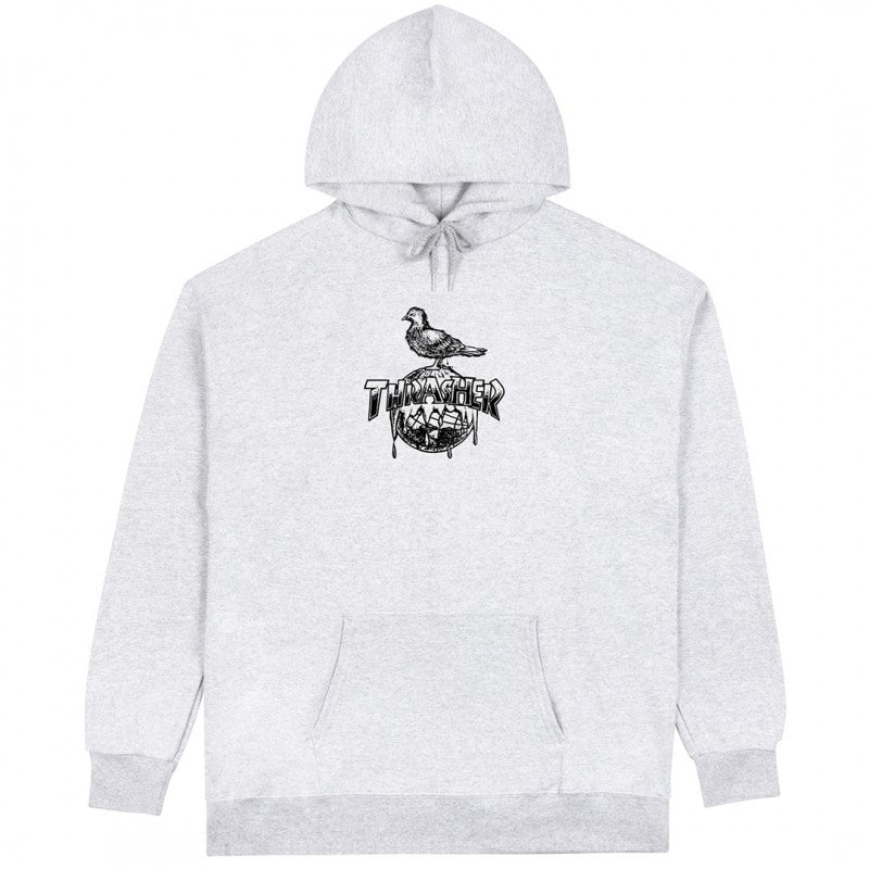 Thrasher x Anti-Hero Cover The Earth Hoodie - Grey