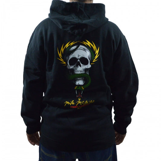 Powell Peralta Sweatshirt Hoodie Zip Mike McGill Skull Snake - Black