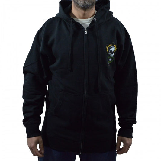 Powell Peralta Sweatshirt Hoodie Zip Mike McGill Skull Snake - Black