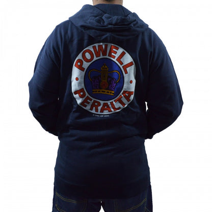Powell Peralta Sweatshirt Hoodie Zip Supreme - Navy